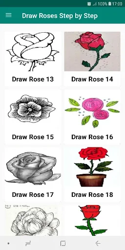 Learn to Draw Roses Flower