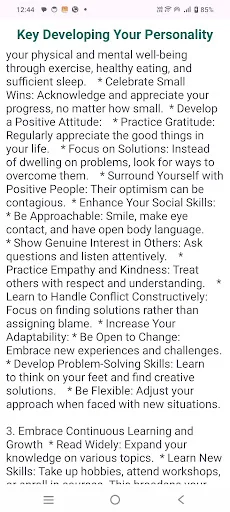 Developing Personality