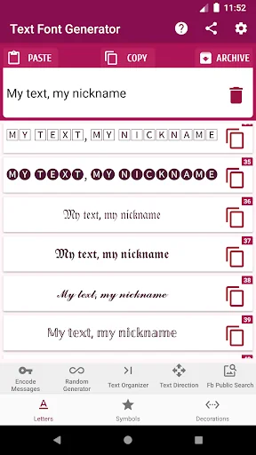 Text Font Generator screenshot 1
