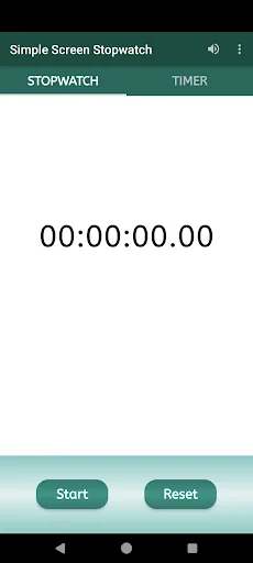 Simple Screen Stopwatch