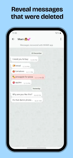 WAMR: Reveal deleted messages! screenshot 4