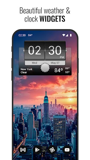 3D Flip Clock & Weather Pro