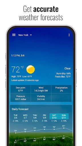 3D Sense Clock & Weather screenshot 3