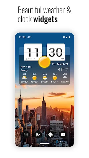 Sense flip clock & weather Pro