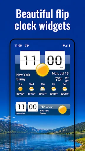 Sense Flip Clock & Weather