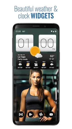 Sense V2 Flip Clock & Weather