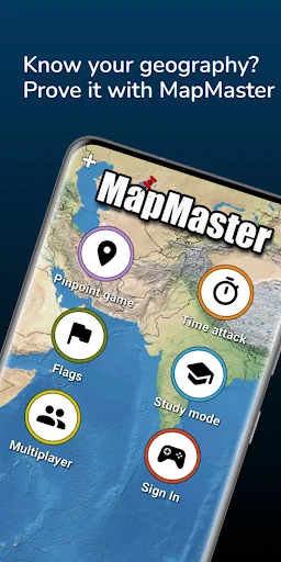 MapMaster+ Geography game