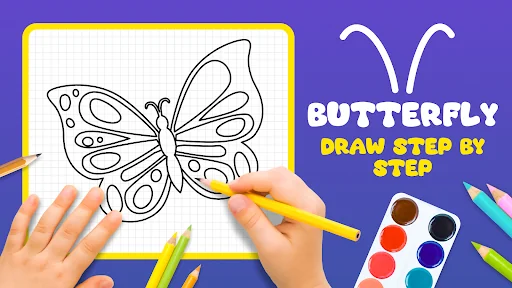 Butterfly Draw Step by Step screenshot 1