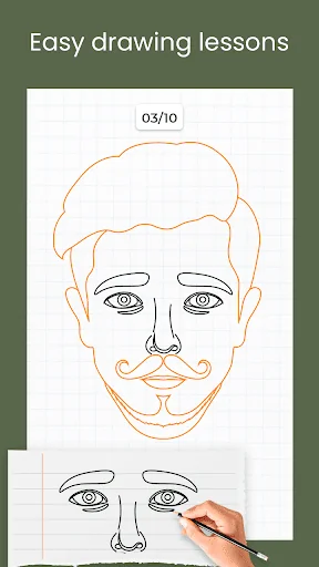 Face Draw Step by Step screenshot 3