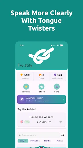 Twistify: AI Tongue Twisters