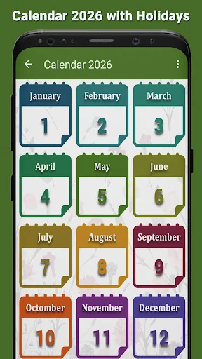 Calendar 2026 with Holidays
