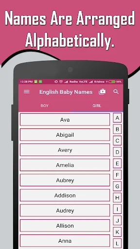 English Baby Girl & Boy Names  screenshot 2