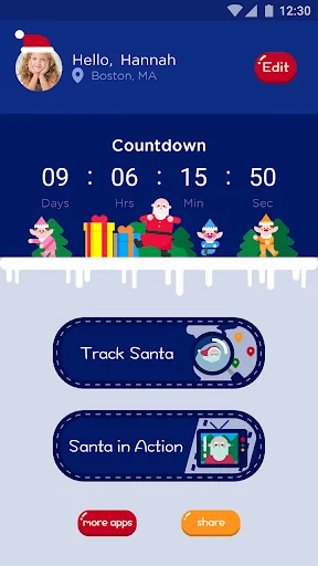 Santa Tracker - Track Santa screenshot 1