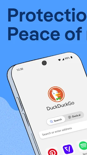 DuckDuckGo, Duck.ai, & VPN screenshot 1