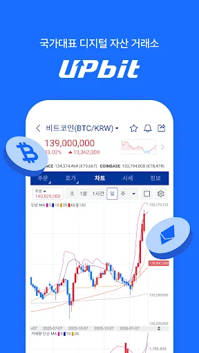 업비트 - 국가대표 디지털 자산 거래소 screenshot 1