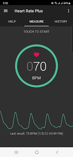Heart Rate Plus: Pulse Monitor screenshot 1