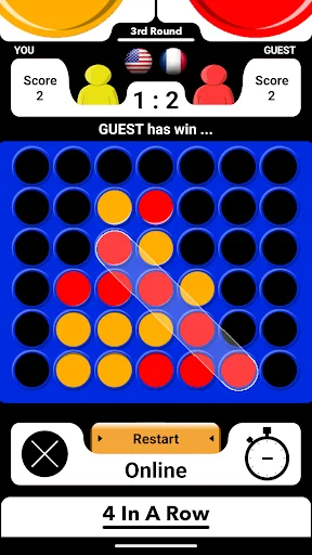 4 In A Row Board Game Connect