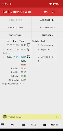 Time Recording - Timesheet App screenshot 1