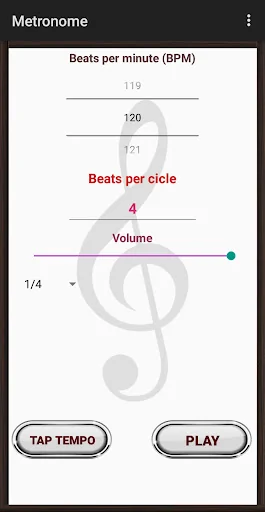 Metronome. Beat and tempo.