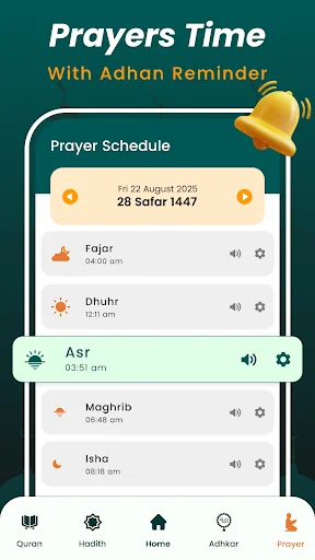 Prayer Times: Qibla Finder screenshot 1