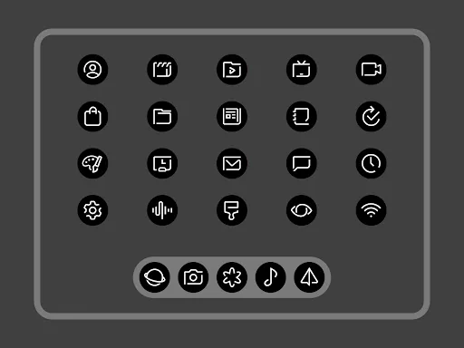 Blaux - Icon Pack (Round) screenshot 4