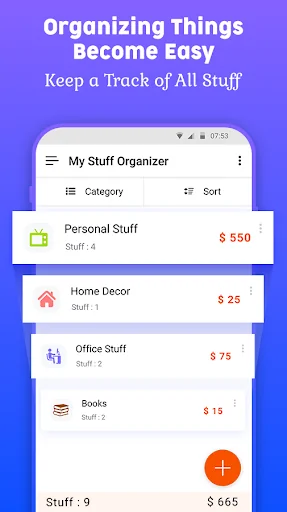 My Stuff Organizer