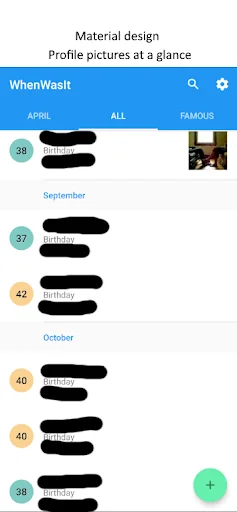 WhenWasIt (birthday reminder)