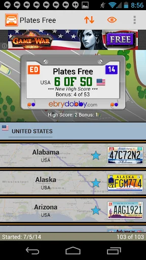 Plates Free Family Travel Game screenshot 1
