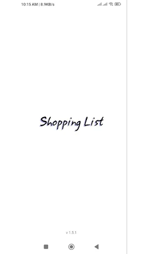 Shopping List