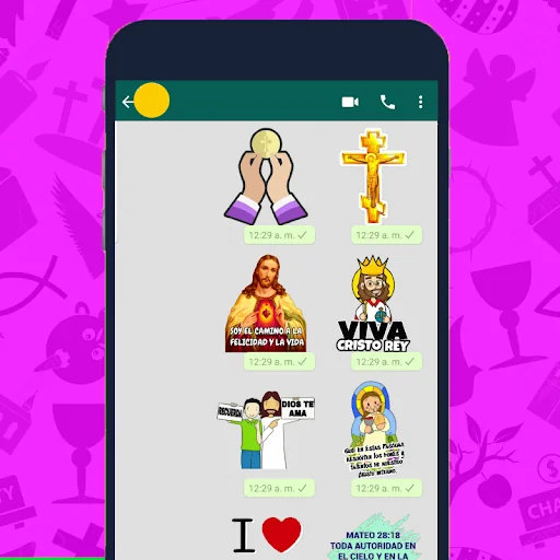 Stickers religiosos católicos 