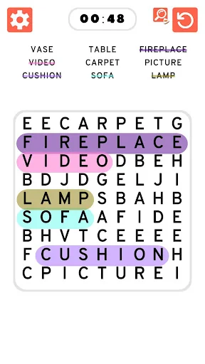 Word Search Games in english screenshot 4