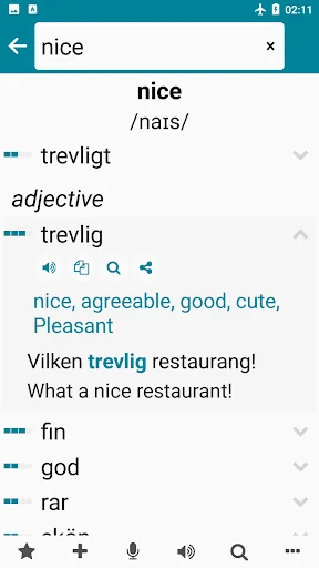 Swedish - English screenshot 2