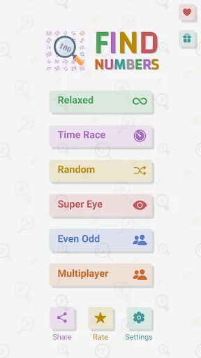 Find Numbers - Brain Challenge