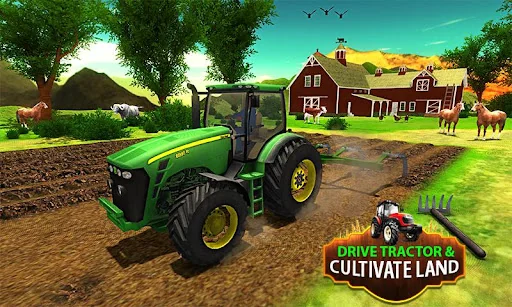 US Tractor Farm Driving Simula screenshot 1