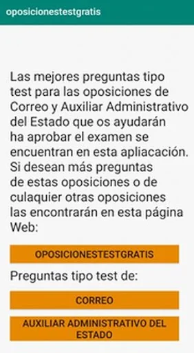 Tests Correo y administrativo