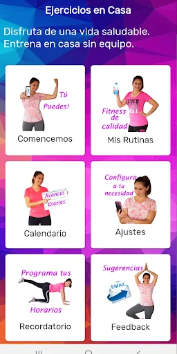 Ejercicios en casa, entrenamie
