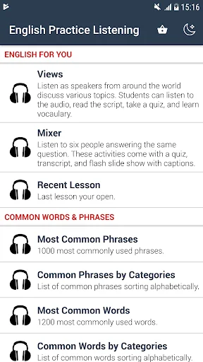 English Listening Practice screenshot 1