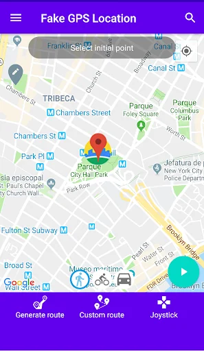 Fake GPS location