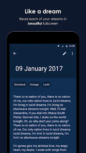 Somnio: dream journal screenshot 3