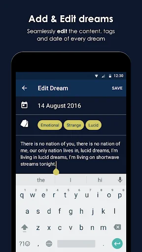 Somnio: dream journal screenshot 4