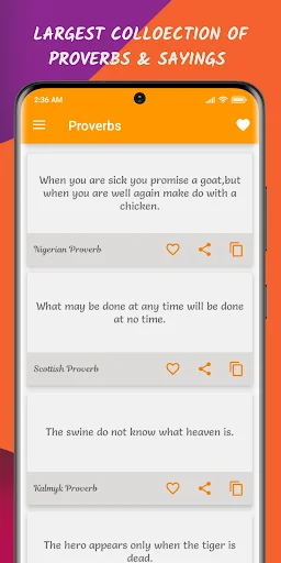 Proverbs and Sayings