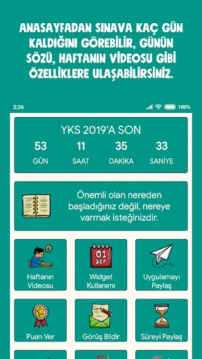 YKS Sayaç ve Widget