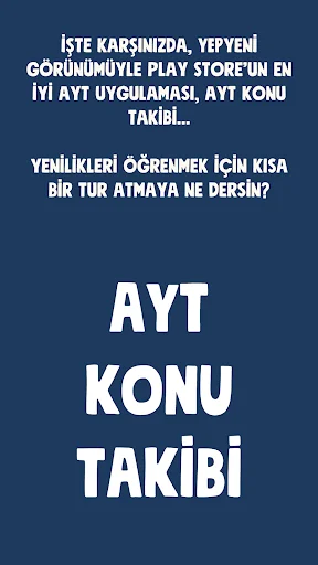 AYT Konu Takibi ve Sayaç