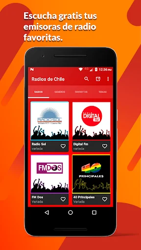 Radios de Chile screenshot 1