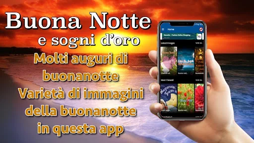 Italian Good Night Wishes Card