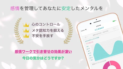 感情日記帳「こころカルテ」 - 心すっきり! 毎日の心と感情