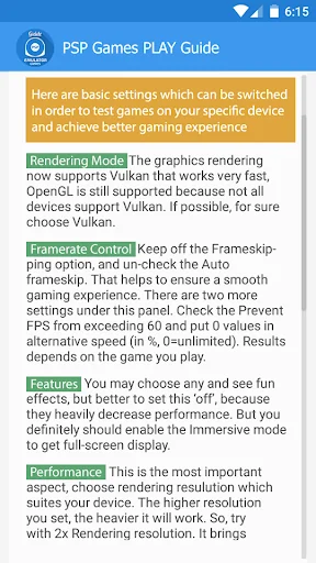 PSP Games Emulator Guide screenshot 4