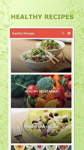 Healthy Recipes Cookbook App screenshot 1