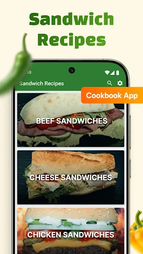 Sandwich Recipes: Cookbook App screenshot 1