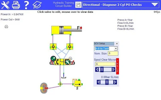 Hydraulic Circuit Simulator